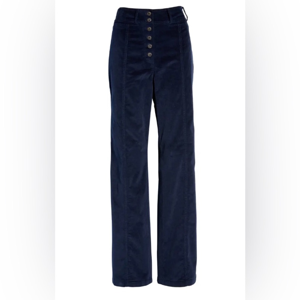 Navy Blue Corduroy Trousers